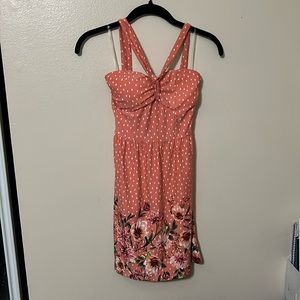 pink polka dot sundress